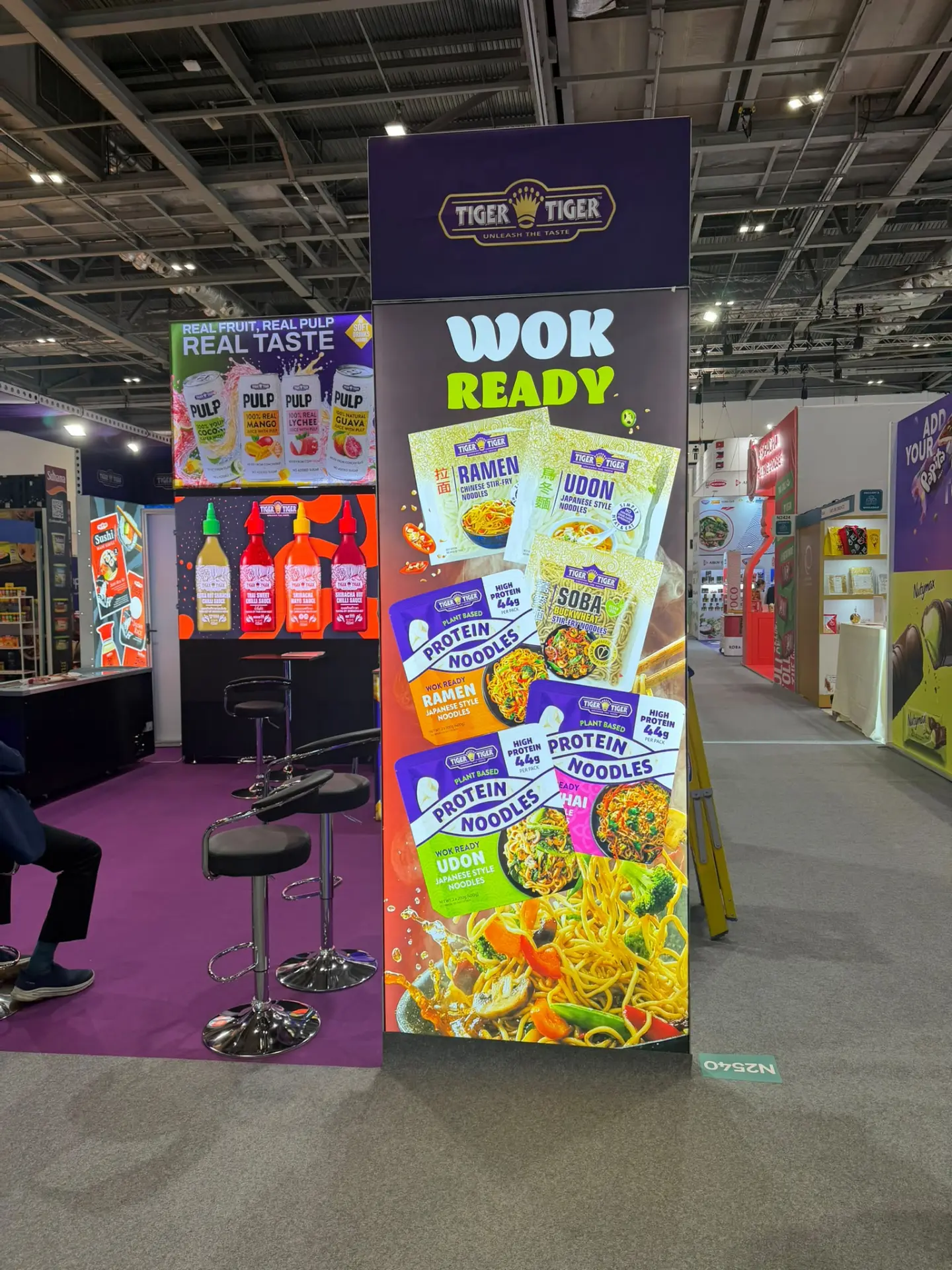 Illuminated exhibition stand display powered and maintained by R Electrical Solutions